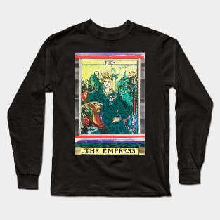 The Empress Tarot Card Art Design Long Sleeve T-Shirt